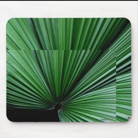 Kiara Other - New green fern mousepad photography art